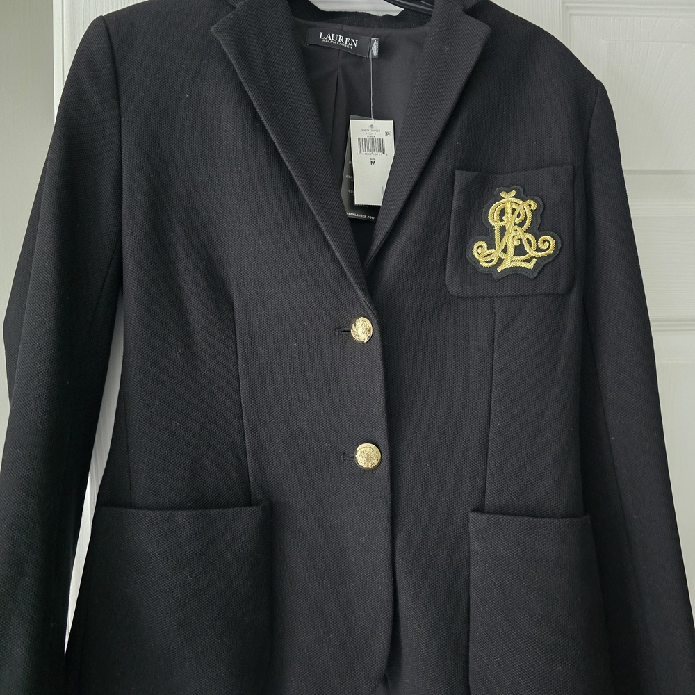 Ralph Lauren Black Blazer with Gold Buttons